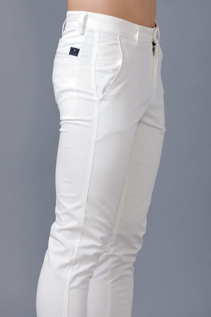 Rich White - 2 way stretch - COTTON PANT