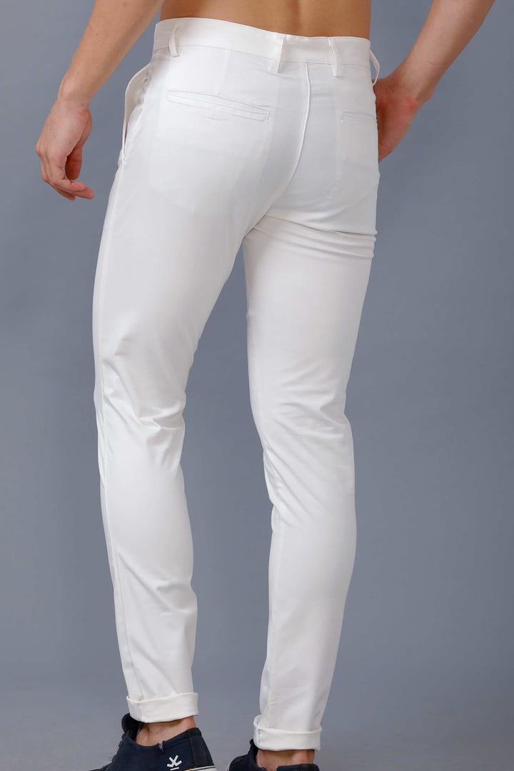 Rich White - 2 way stretch - COTTON PANT