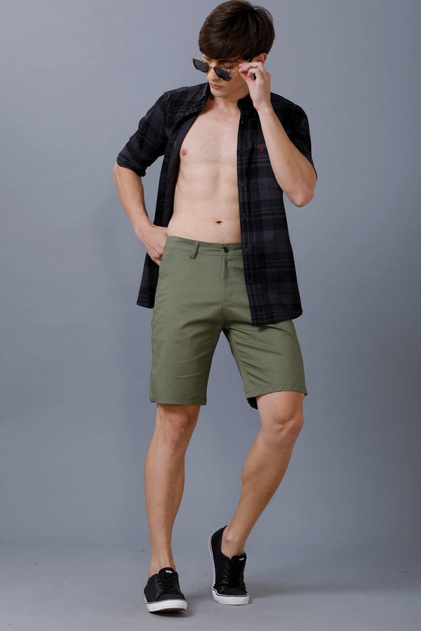 SHORTS - OLIVE GREEN