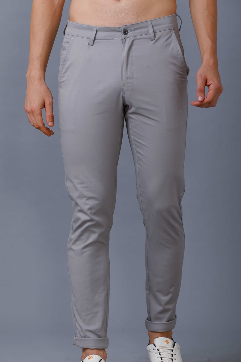 Cement Grey - 2 way stretch - COTTON PANT