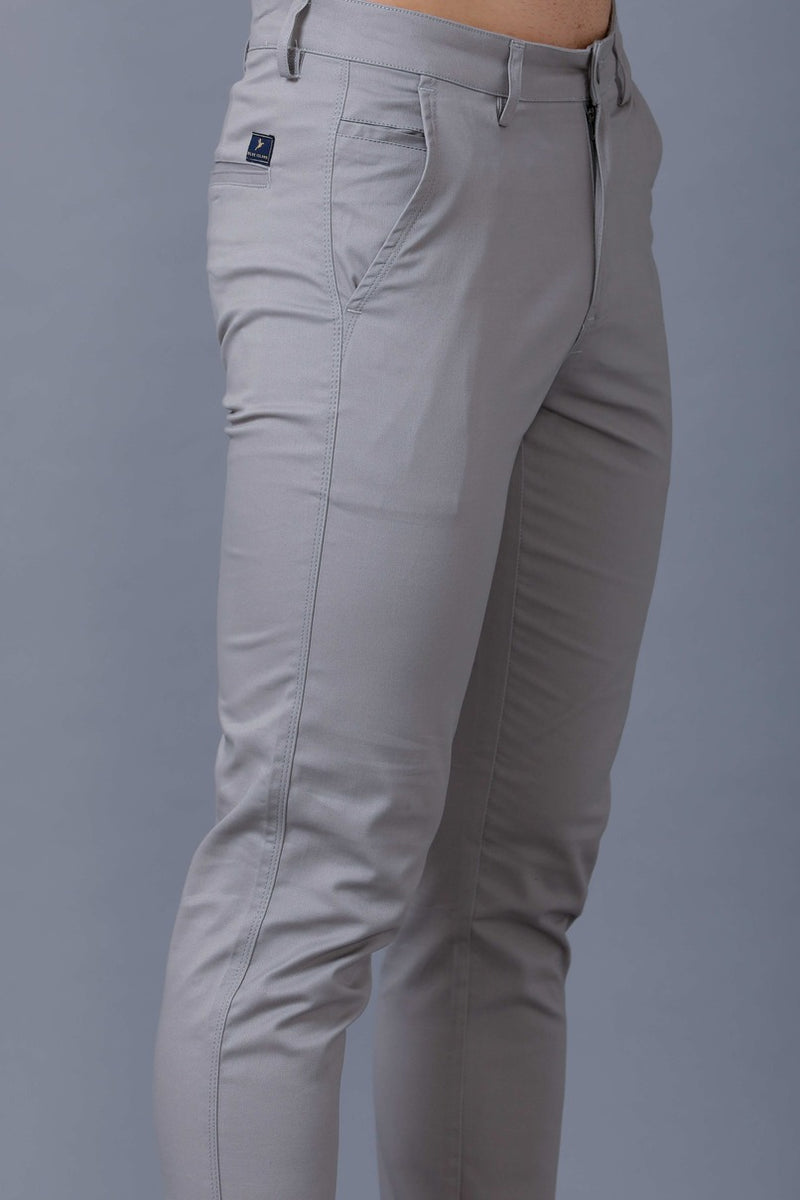 Cement Grey - 2 way stretch - COTTON PANT