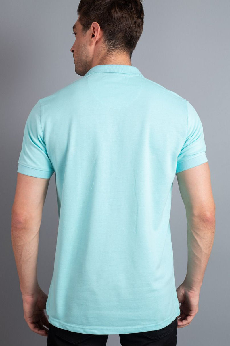 Lite Blue Solid TShirt - Stain Proof