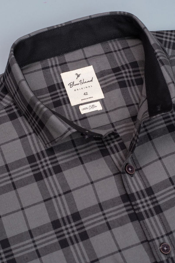 Grey and Black Checks - Full-Stain Proof