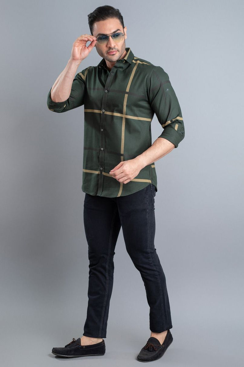 Jungle Green Checks - Full-Stain Proof