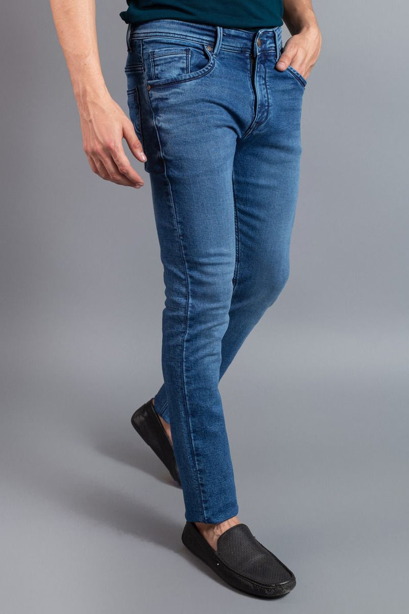 Faded Blue - Denim Jeans - Stain Proof