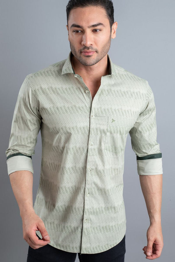 Bamboo Green Print-Full-Stain Proof