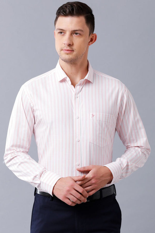 Pink and White Formal Stripes - Full-Stain Proof
