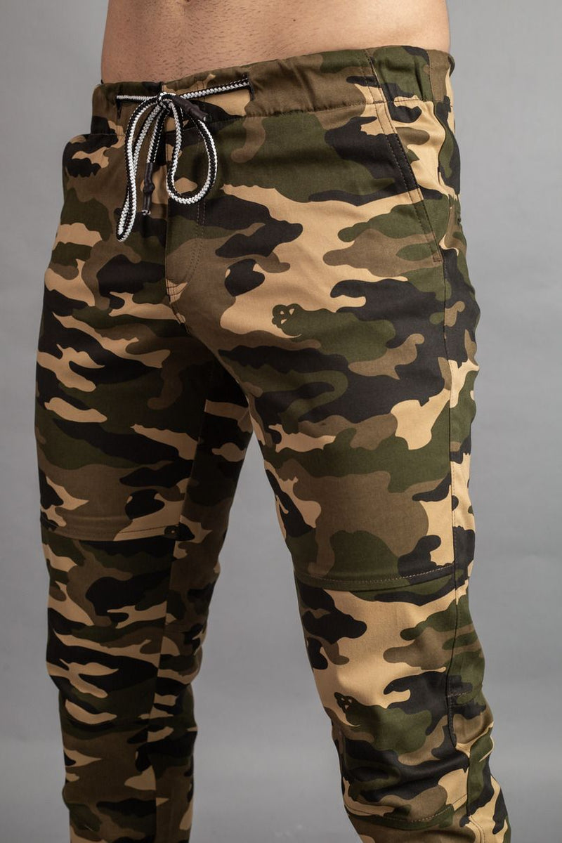 Multicoloured Camouflage Casual Fit Joggers