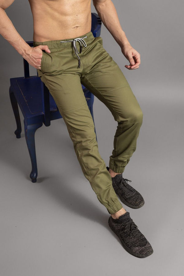 Cotton pants / chinos – Tagged stain-free – Blue Island