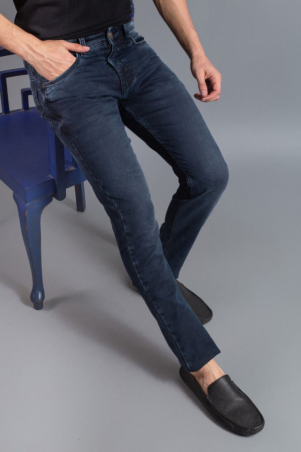 Buy Lee Anton Dark Blue Solid Slim Fit Jeans Mid Rise Online In India  Lee